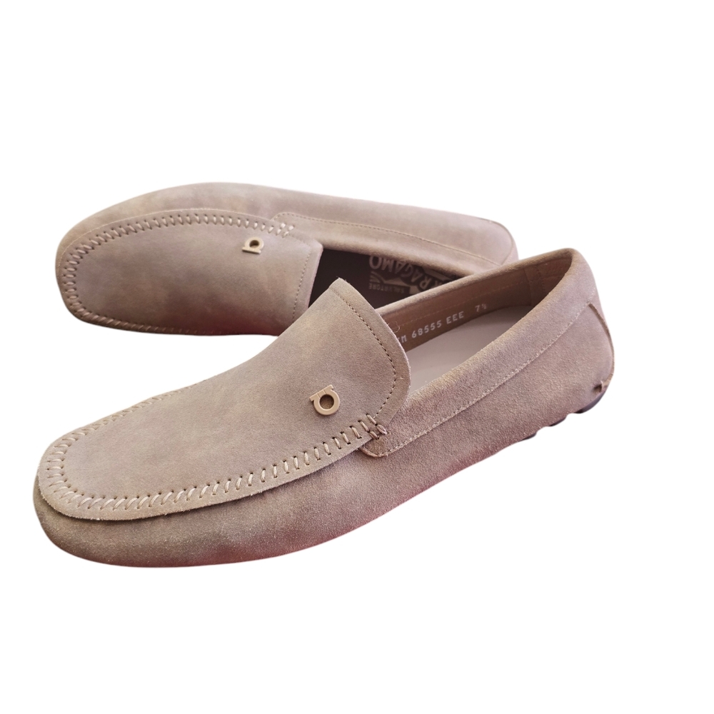 Salvatore Ferragamo Suede Loafers Moccassins - Picture 2 of 11